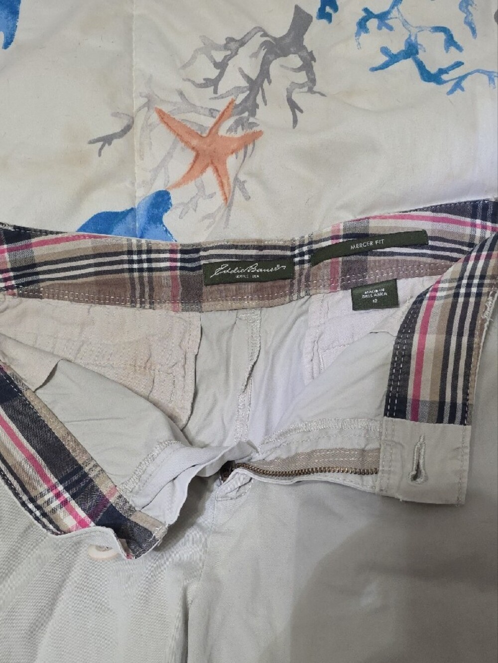 Eddie Bauer Light Gray Bermuda Shorts - Picture 2 of 2